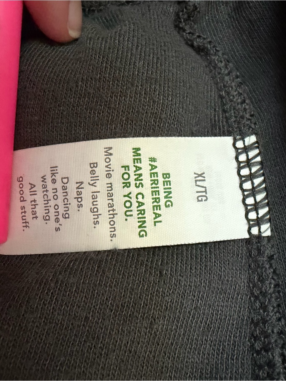 Aerie Charcoal Black Drawstring Lounge Shorts - Picture 5 of 8